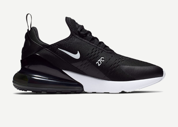 Кроссовки AIR MAX 270 M (RU 41 EU 42 USm 8.5 СМ 25.8; black/white/solar red/anthracite)